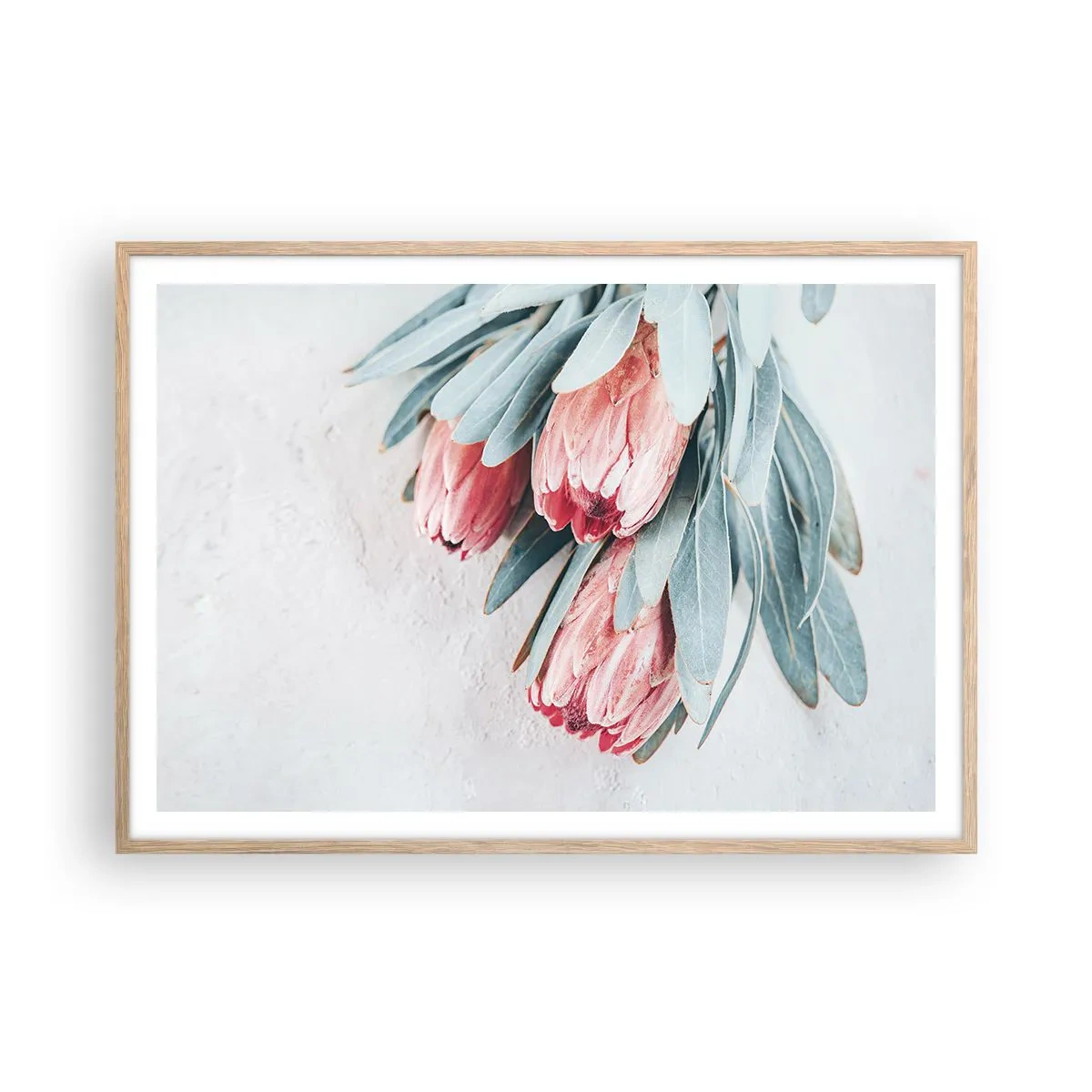 Affisch i ram av ljusek - Generad av sin skönhet - 100x70 cm