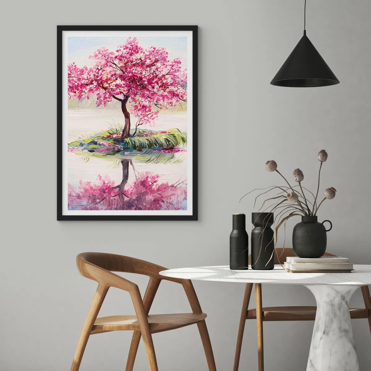 Affisch i svart ram - Vårens högtid - 40x50 cm