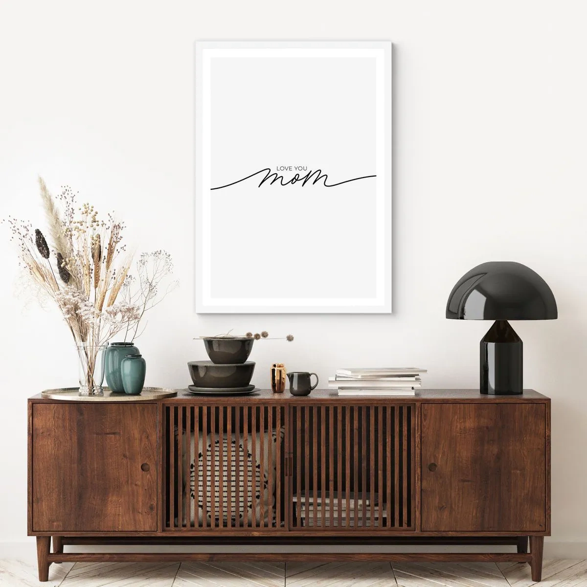 Affisch i vit ram - Jag är mycket rörd - 40x50 cm