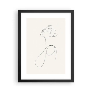 Affisch i svart ram - Förvirrad i drömmarna - 30x40 cm