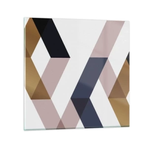 Glastavla - Bild på glas - Plan och vinklar - 50x50 cm