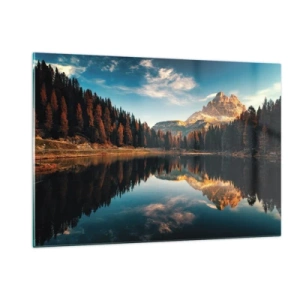 Glastavla - Bild på glas - Dubbelt landskap - 120x80 cm