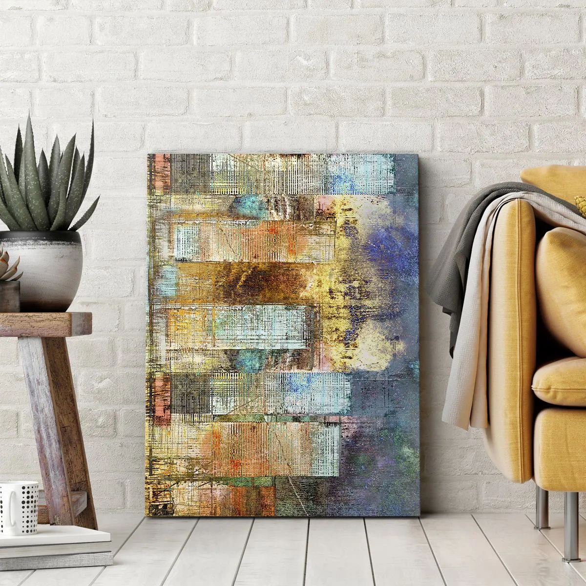 Canvastavla - Bild på duk - Solig metropol - 50x70 cm