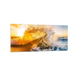 Glastavla - Bild på glas - Lek i sanden - 120x50 cm
