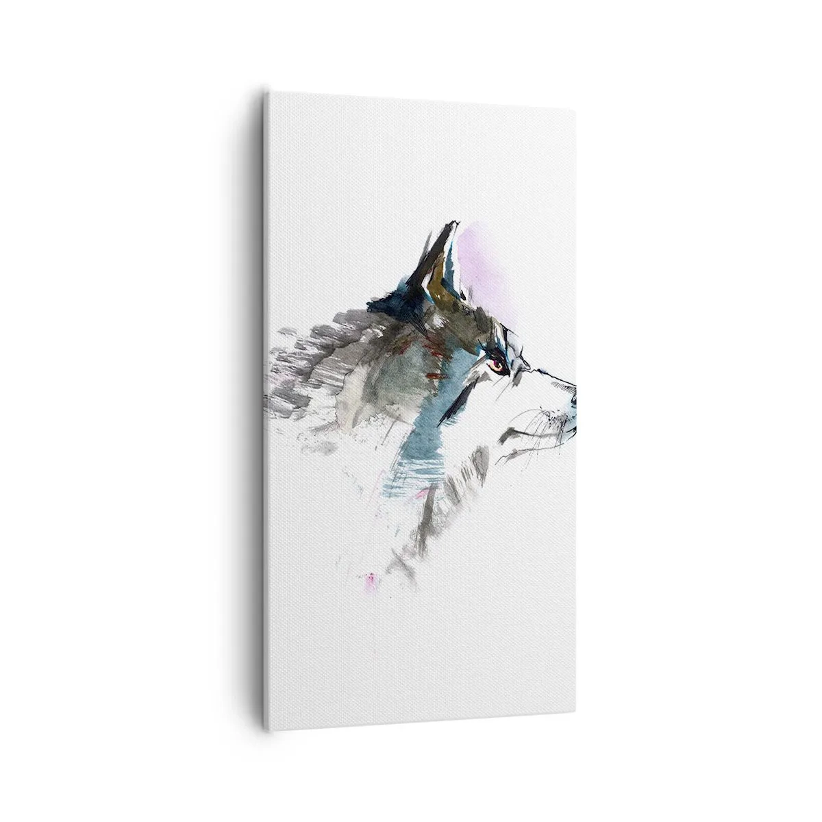Canvastavla - Bild på duk - Vargen är här - 55x100 cm