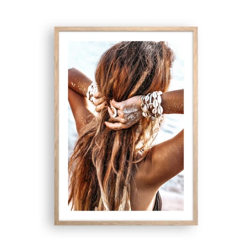 Affisch i ram av ljusek - Vattnets och solens syster - 50x70 cm