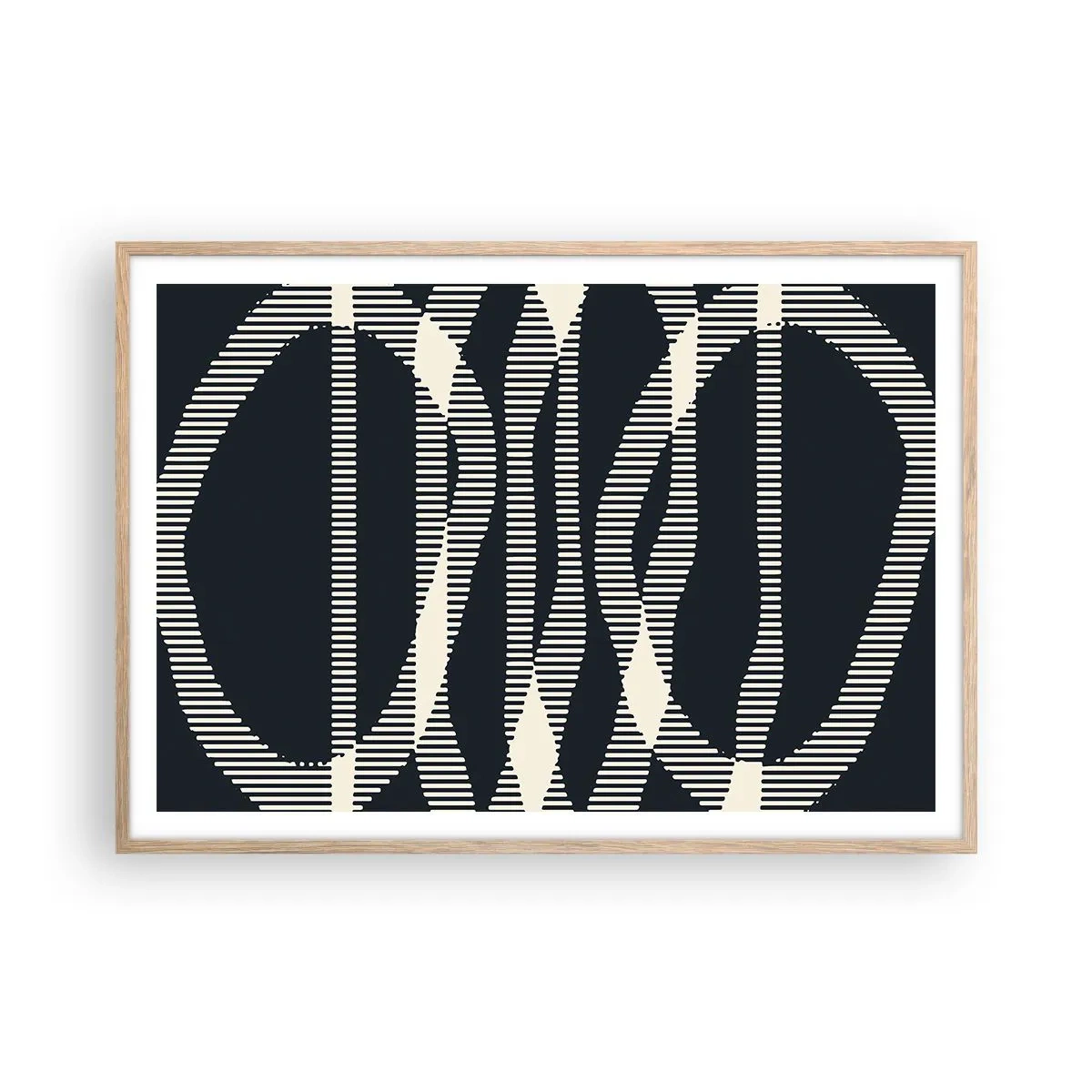 Affisch i ram av ljusek - Försök att bryta mörkret - 100x70 cm