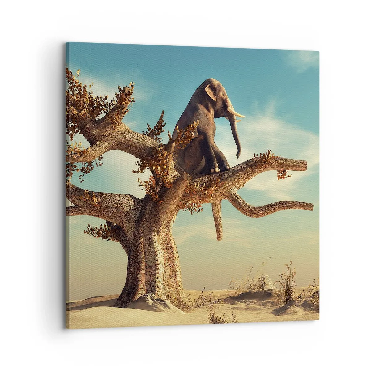 Canvastavla - Bild på duk - Ny synvinkel - 60x60 cm