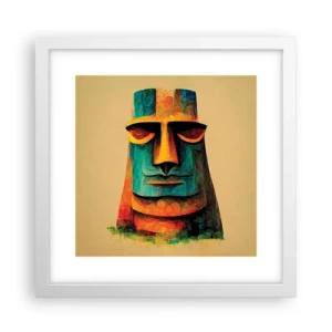 Affisch i vit ram - Statylik, men ändå sympatisk - 30x30 cm