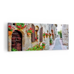 Canvastavla - Bild på duk - Italiensk stämning - 100x40 cm