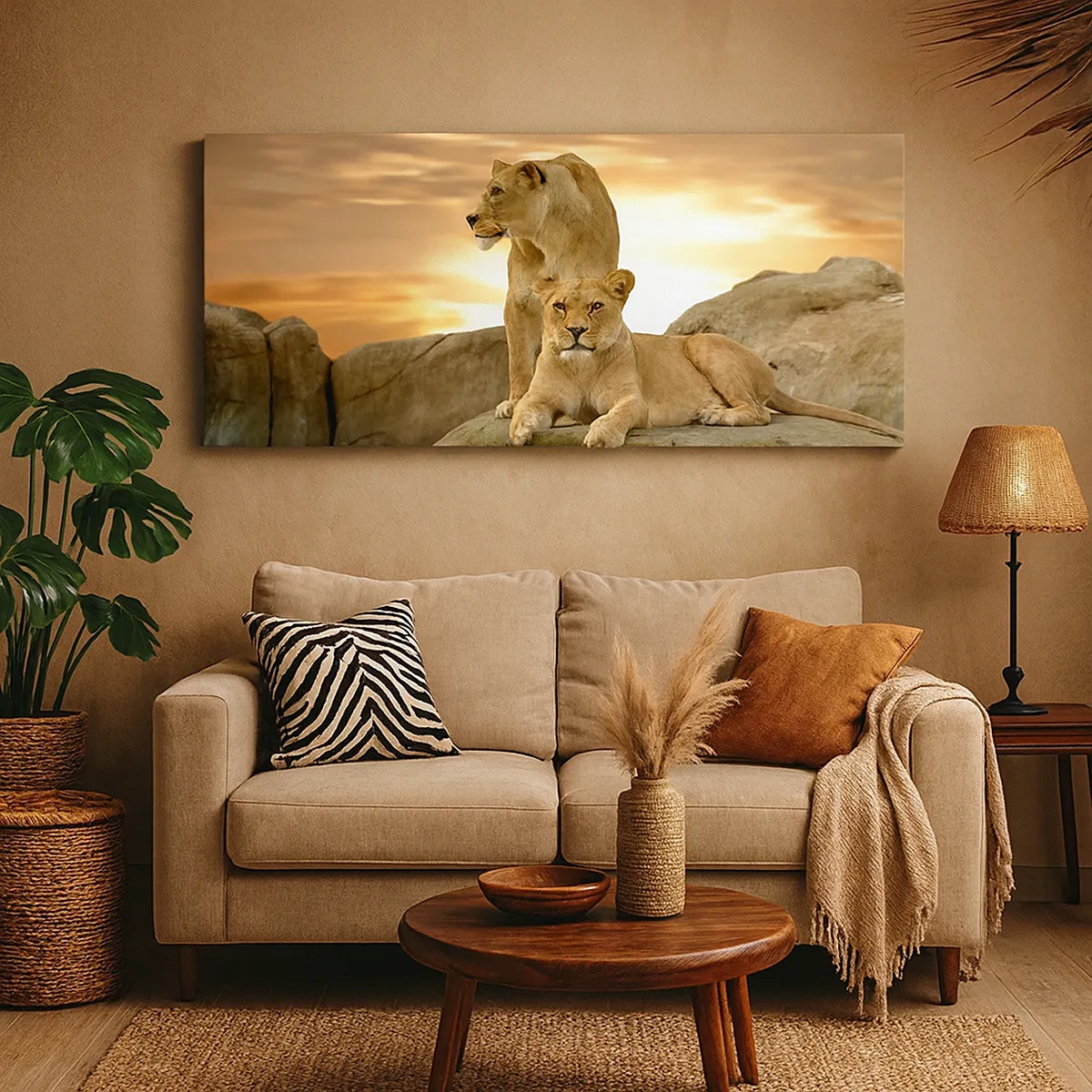 Canvastavla - Bild på duk - Kungligt majestät - 30x30 cm