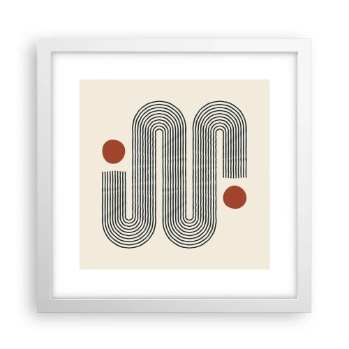 Affisch i vit ram - från början till slutet - 30x30 cm