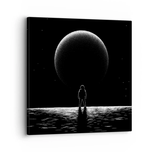 Canvastavla - Bild på duk - Ansikte mot ansikte - 30x30 cm