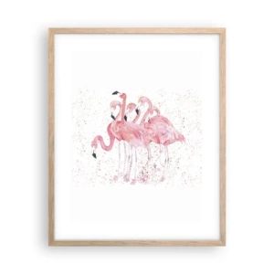 Affisch i ram av ljusek - Rosa bandet - 40x50 cm