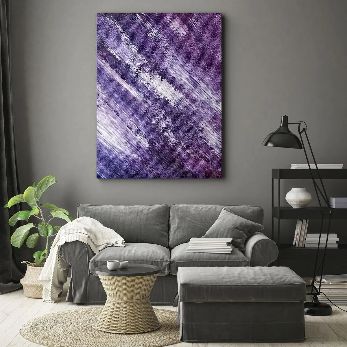 Canvastavla - Bild på duk - När solig vind blåser - 45x80 cm