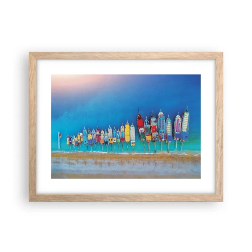 Affisch i ram av ljusek - Ur fågelperspektivet - 40x30 cm