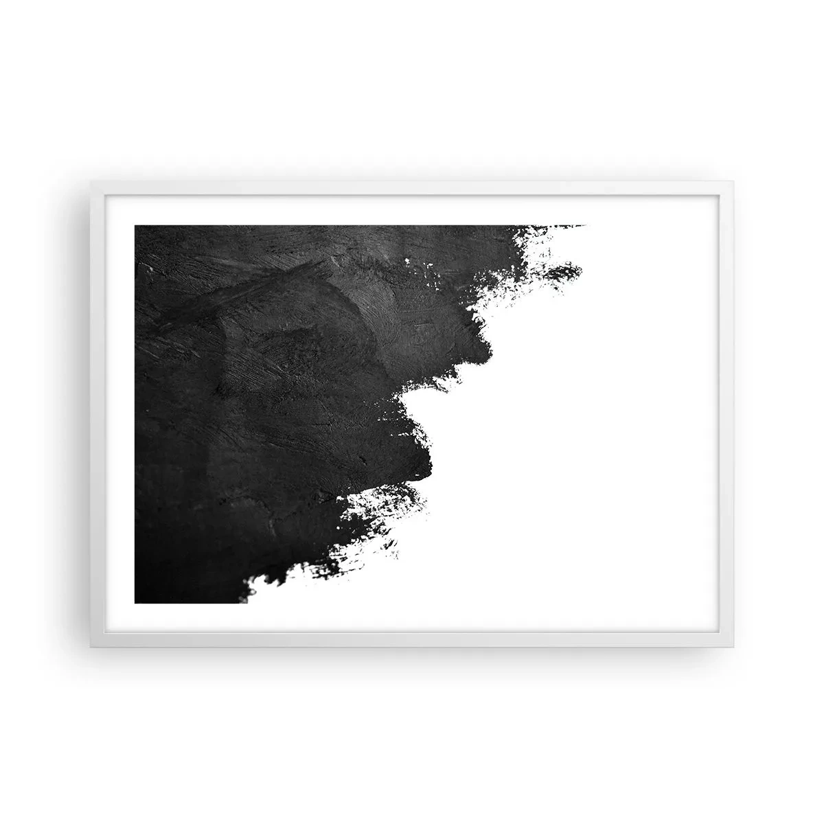 Affisch i vit ram - Element: jord - 70x50 cm
