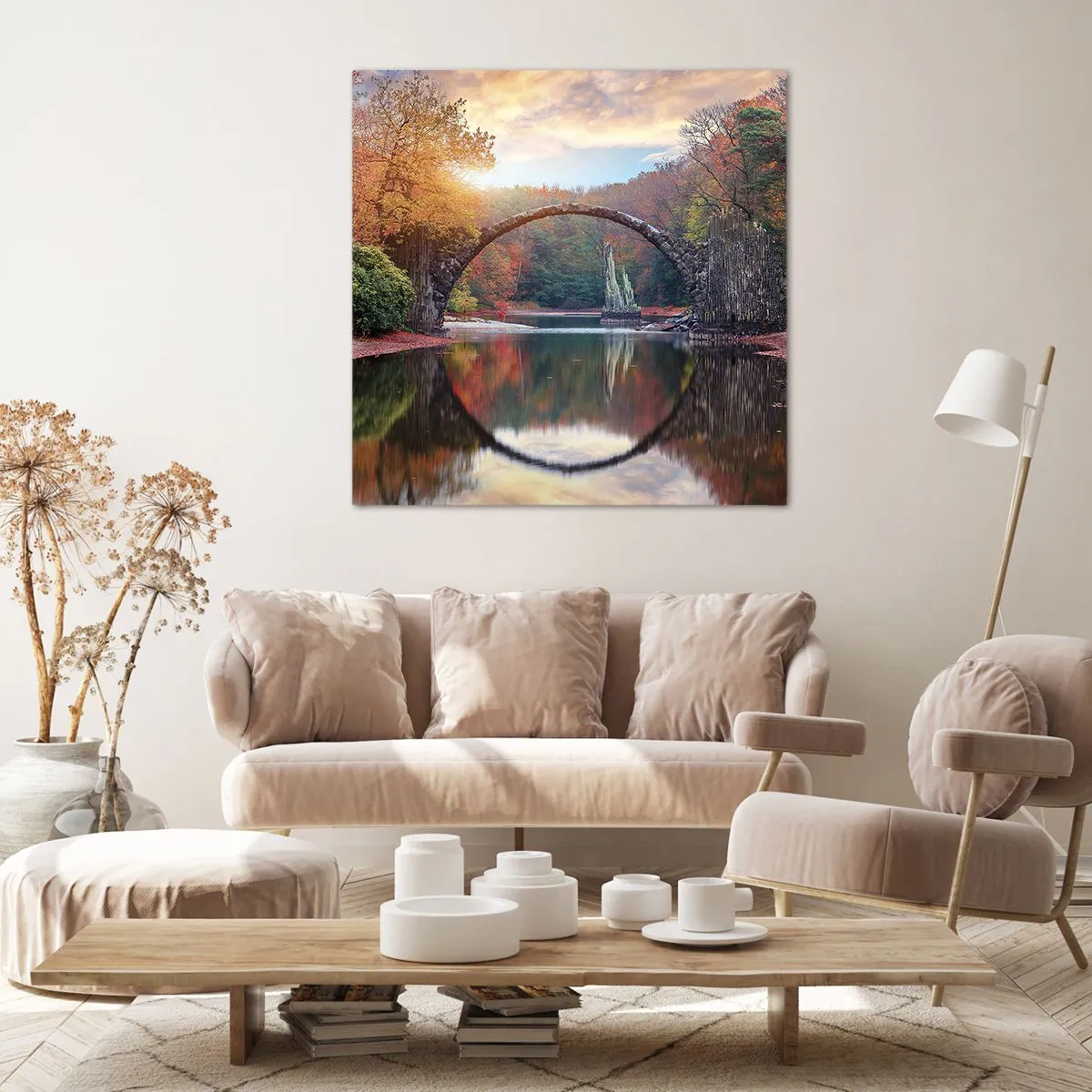Canvastavla - Bild på duk - På andra sidan av spegeln - 30x30 cm