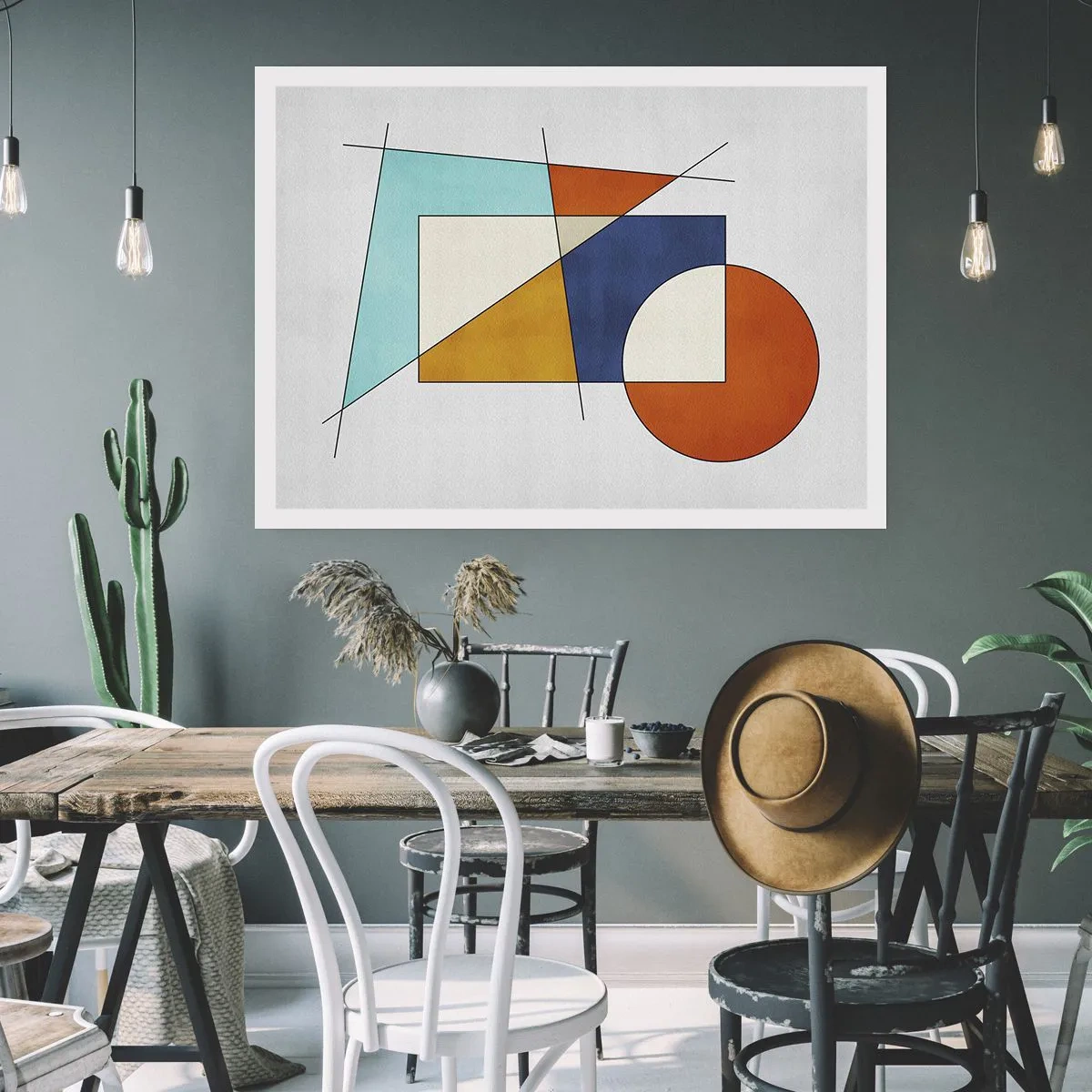 Affisch - Abstraktion: modernistiskt nöje - 91x61 cm