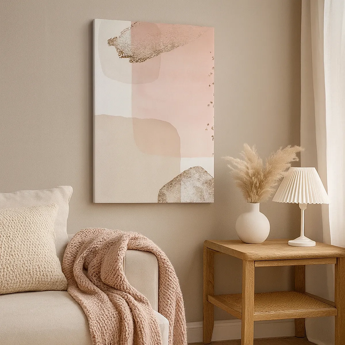 Canvastavla - Bild på duk - Titta genom färgen - 50x70 cm