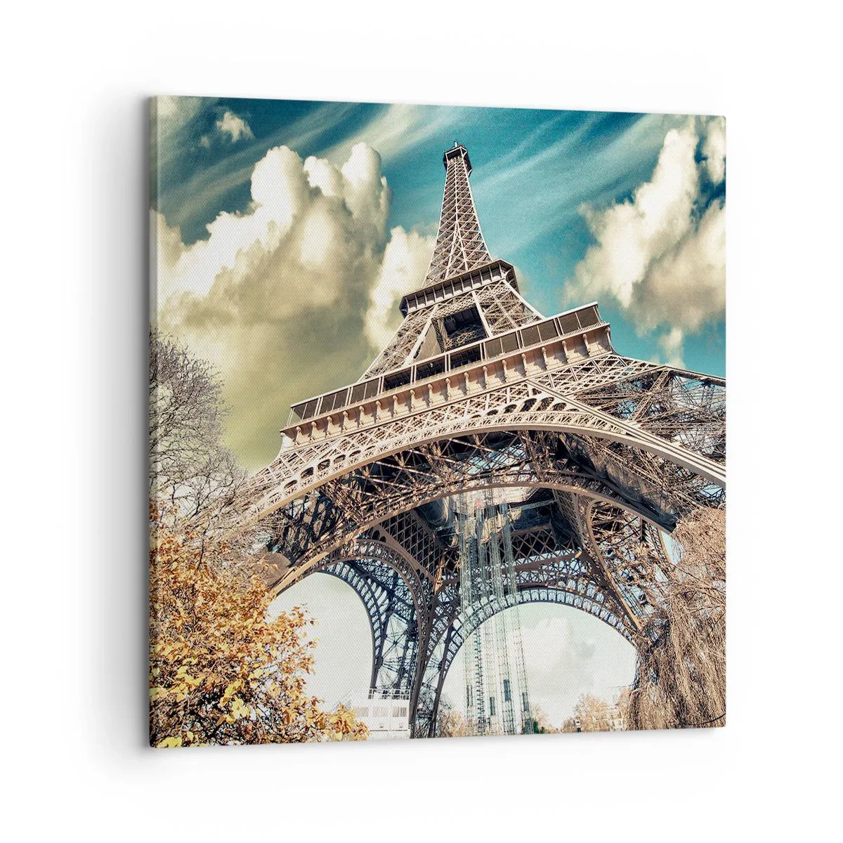 Canvastavla - Bild på duk - Och på hösten i Paris... - 60x60 cm