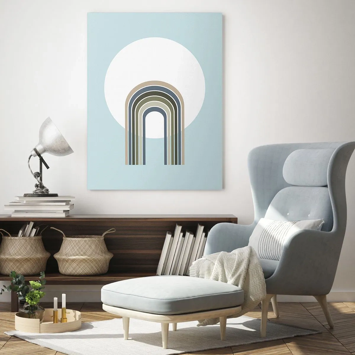Glastavla - Bild på glas - Ostoppad attraktionskraft - 70x100 cm