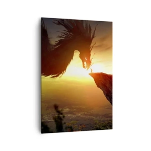 Canvastavla - Bild på duk - Drakens tämjare - 70x100 cm