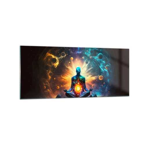Glastavla - Bild på glas - Kosmisk stillhet - 120x50 cm