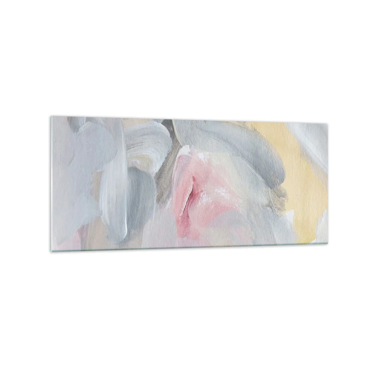Glastavla - Bild på glas - I en pastellfärgad värld - 120x50 cm