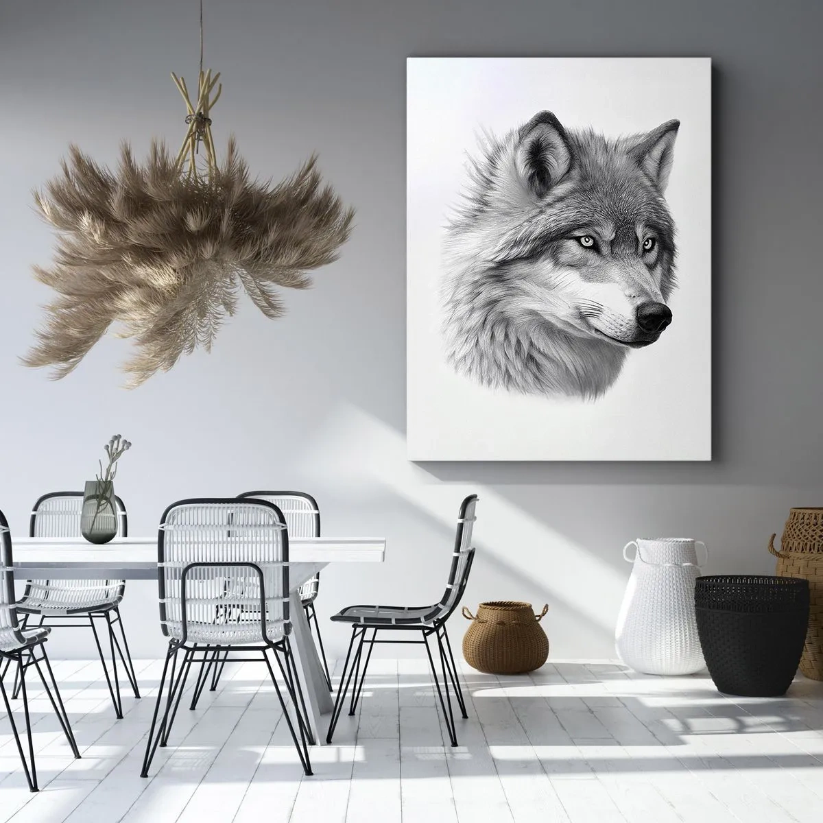 Canvastavla - Bild på duk - Alfa - utan tvekan - 50x70 cm