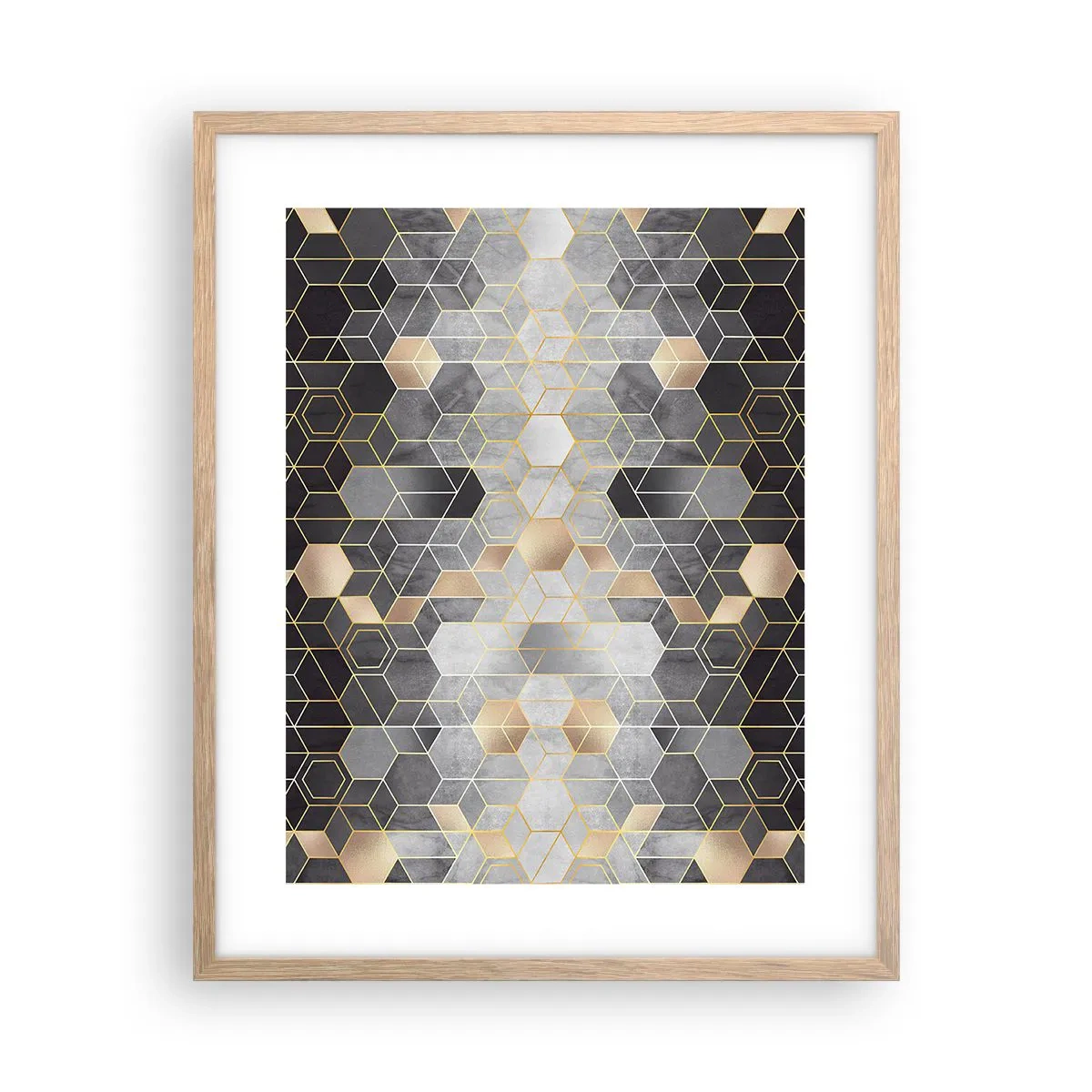 Affisch i ram av ljusek - Diamantkomposition - 40x50 cm