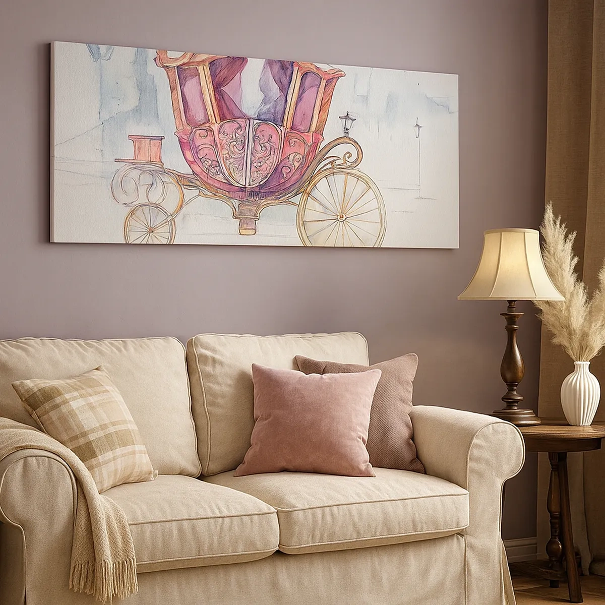 Canvastavla - Bild på duk - Bröllop eller bal? - 30x30 cm