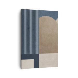 Canvastavla - Bild på duk - Komposition av enkelhet och rundhet - 70x100 cm