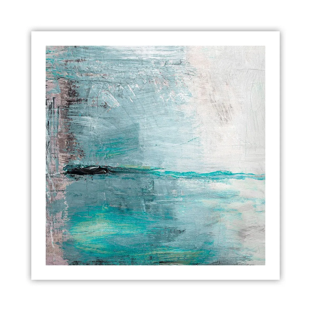 Affisch - Horisontellt i blått - 60x60 cm