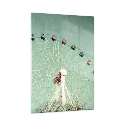 Glastavla - Bild på glas - Välkommen att ha kul - 50x70 cm