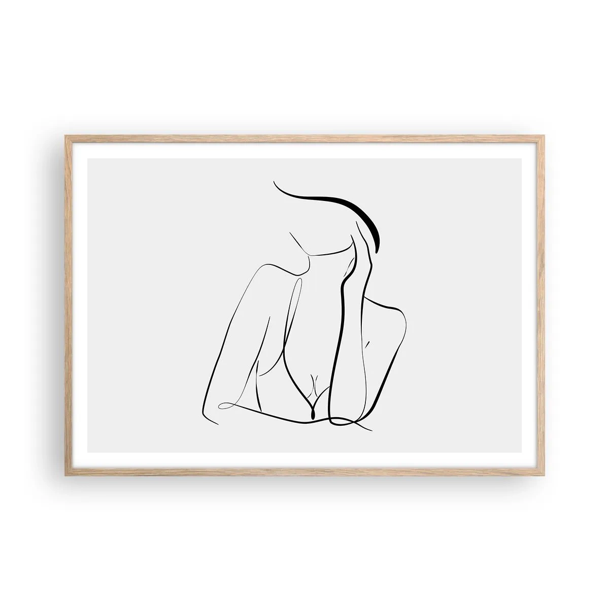 Affisch i ram av ljusek - På drömvågen - 100x70 cm