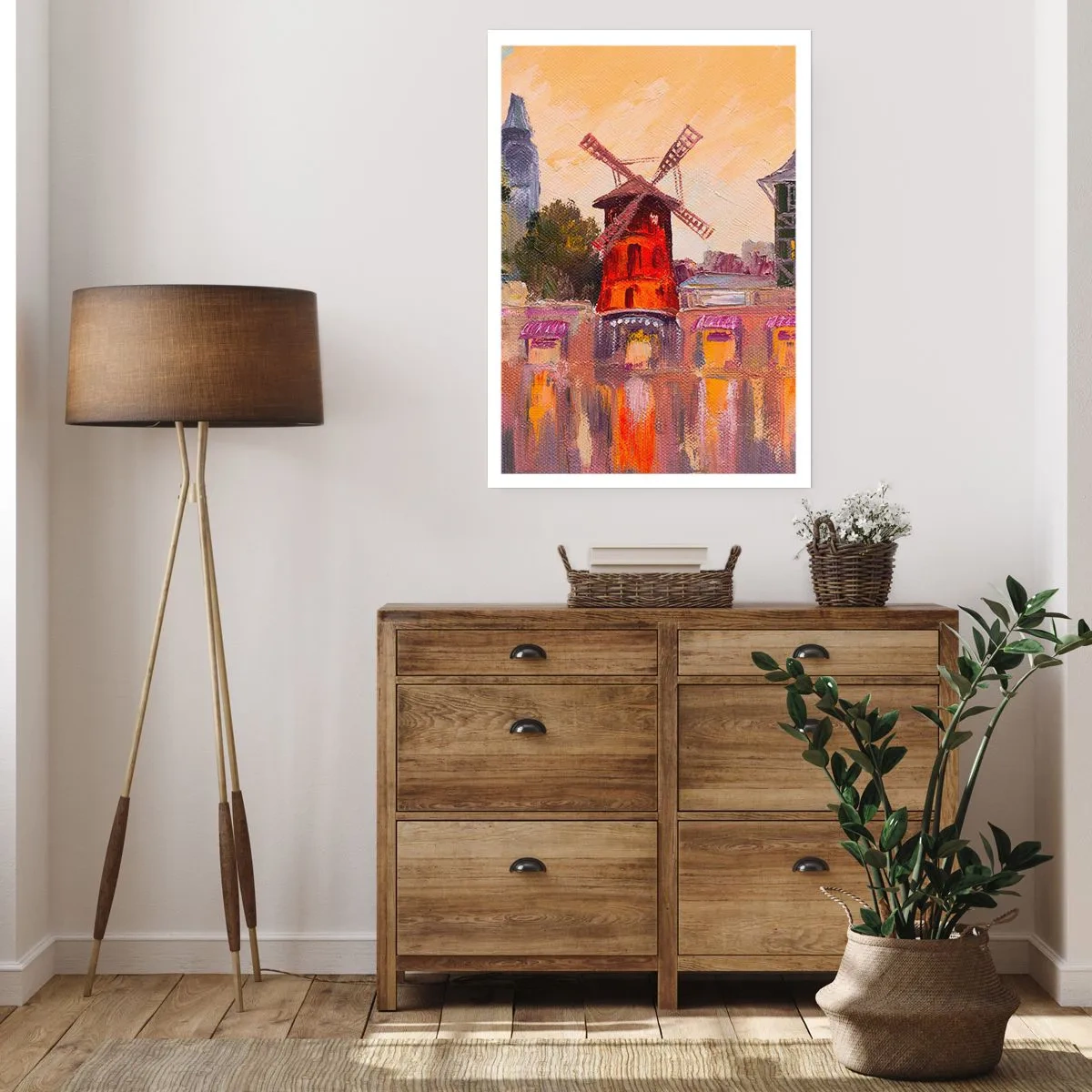 Affisch - Ikoner av Paris – Moulin Rouge - 50x70 cm