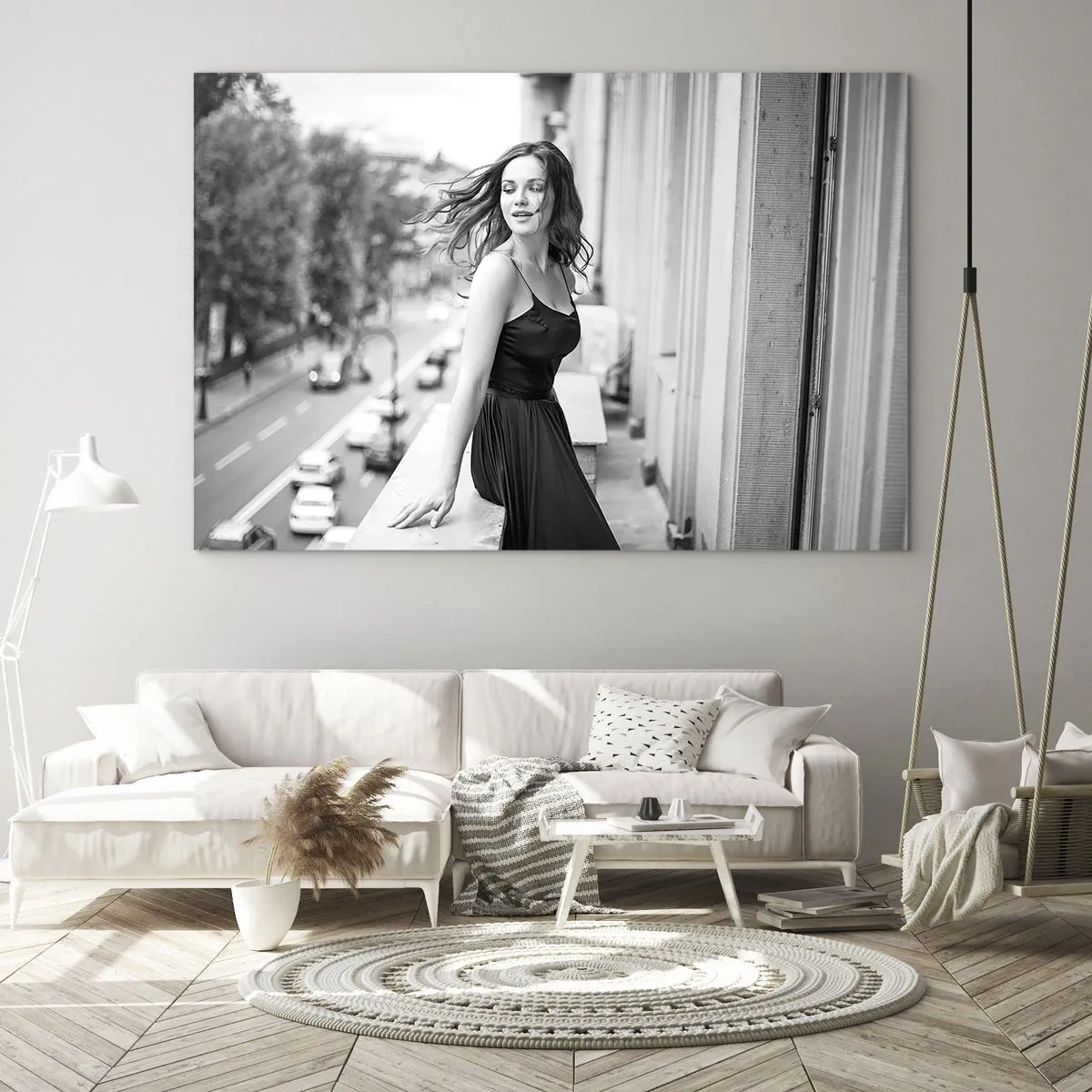 Glastavla - Bild på glas - Säkert en Parisbo - 100x70 cm