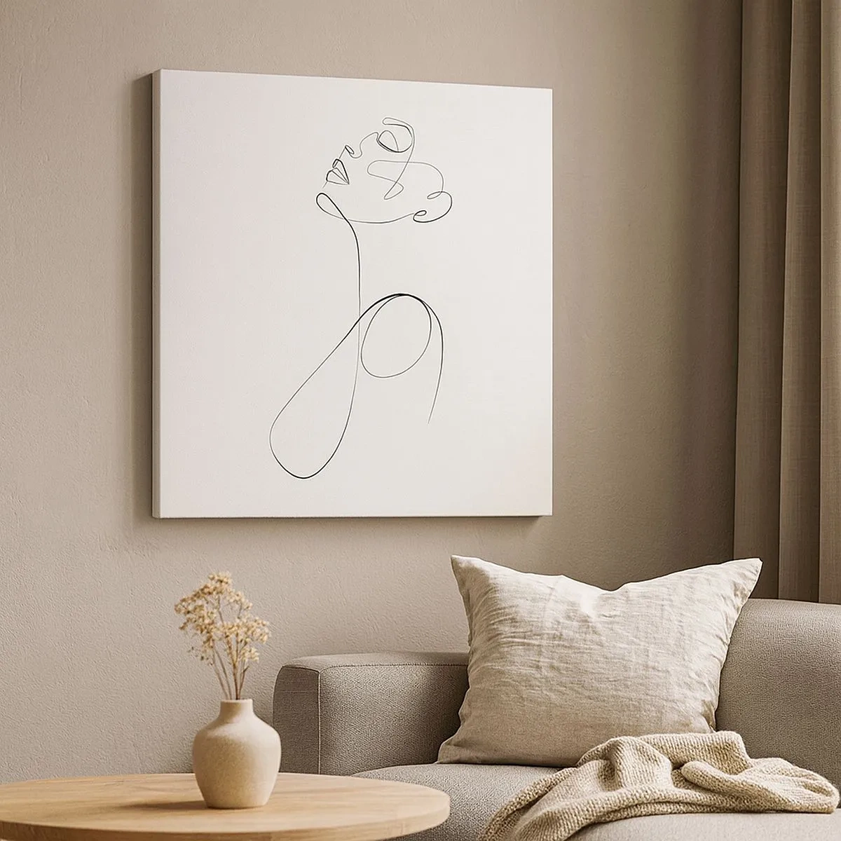 Canvastavla - Bild på duk - Förvirrad i drömmarna - 30x30 cm