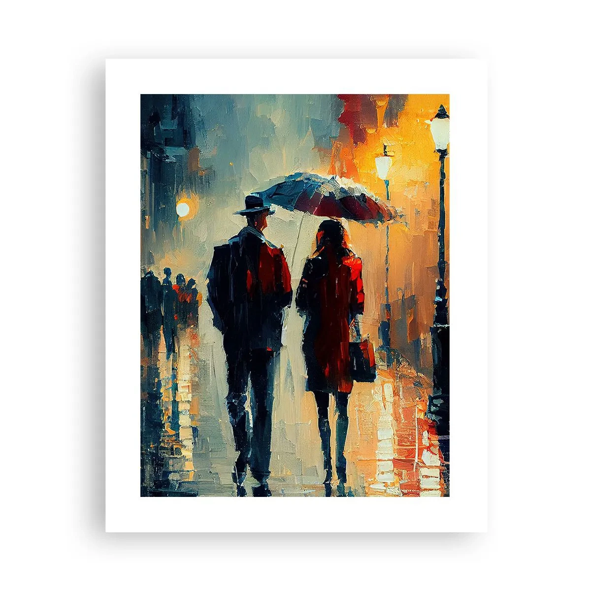Affisch - Kärlekshistoria på stan - 40x50 cm