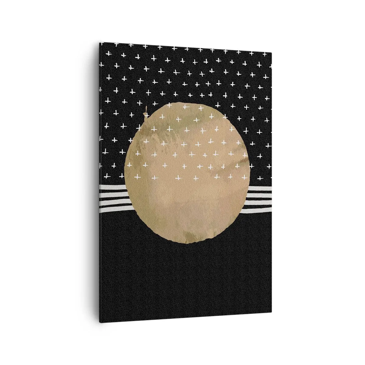 Canvastavla - Bild på duk - Komposition: galaxens flagga - 70x100 cm