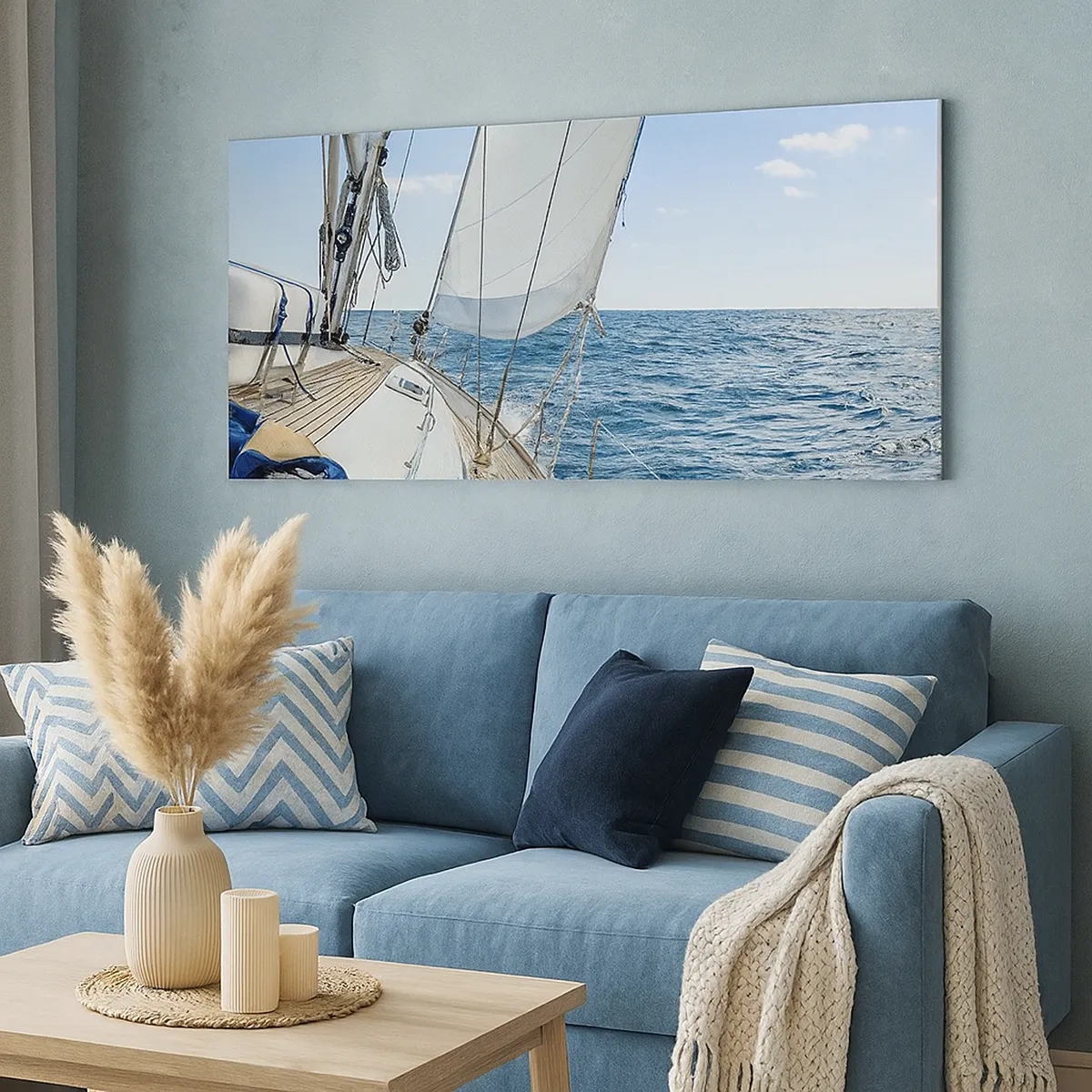 Canvastavla - Bild på duk - Heja äventyret - 30x30 cm