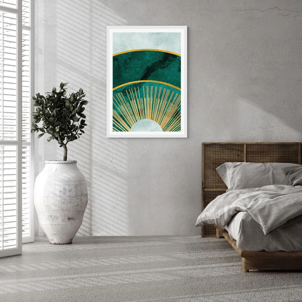 Affisch i vit ram - Ett annorlunda solsystem - 70x100 cm