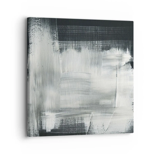 Canvastavla - Bild på duk - Vävd av det vertikala och horisontella - 30x30 cm
