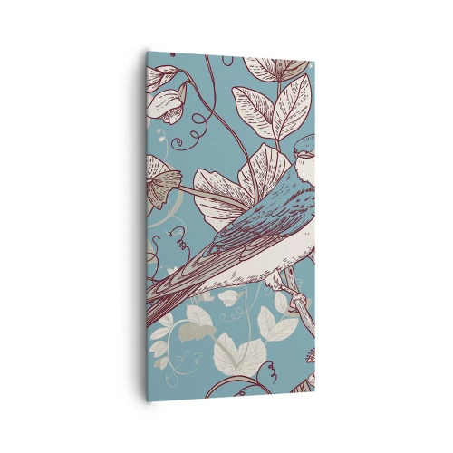 Canvastavla - Bild på duk - Japansk svala - 65x120 cm