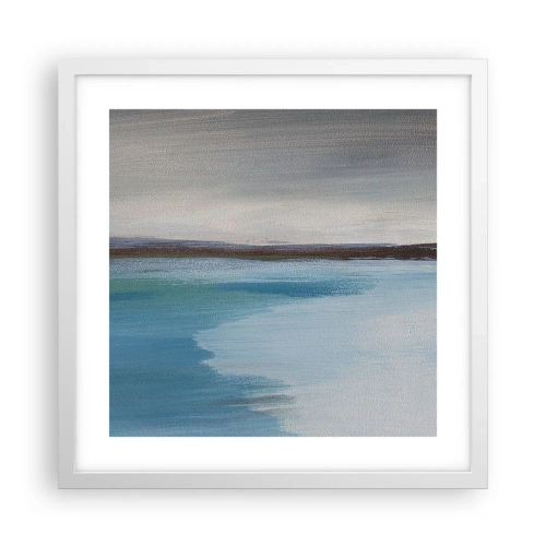 Affisch i vit ram - Horisontellt landskap - 40x40 cm