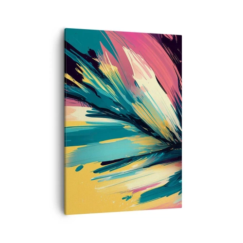 Canvastavla - Bild på duk - Komposition - en explosion av glädje - 50x70 cm