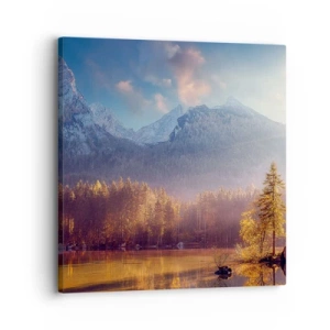 Canvastavla - Bild på duk - I berg och dalar - 30x30 cm