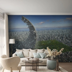 Fototapet Premium Canvas - Naturen är evig - Abstraktion, Arkitektur, Design - 150x105 cm