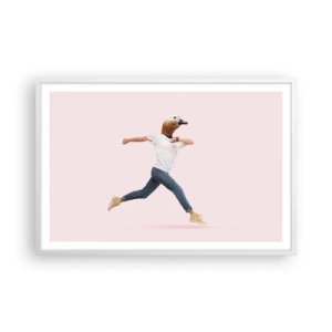 Affisch i vit ram - En nypa absurd - 91x61 cm